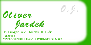 oliver jardek business card